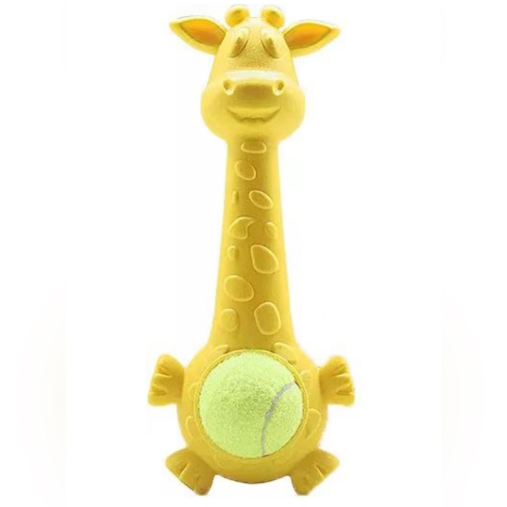Giraffe Dog Chew Toy, Interactive! 3-1, Chew Toy, tennis ball, slow feeder. NWT